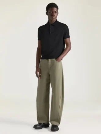 Polo aus Baumwolle mit Grosgrain-Details