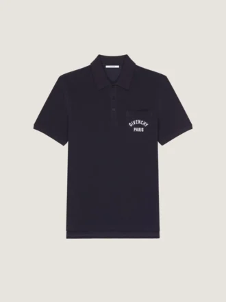 Polo aus Piqué-Baumwolle mit Givenchy Paris-Stickerei