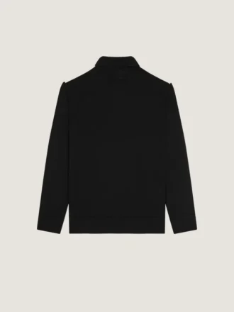 Polo aus Wolle mit Grosgrain-Details