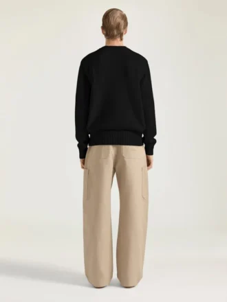 Pullover aus Baumwollstrick mit „Givenchy Paris“-Stickerei