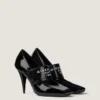 Pumps aus Lackleder mit geradem Schnitt und Givenchy-Band