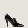 Pumps aus Lackleder mit geradem Schnitt und Givenchy-Band
