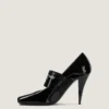 Pumps aus Lackleder mit geradem Schnitt und Givenchy-Band