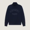 Rollkragenpullover aus Baumwolle mit Givenchy Paris-Stickerei