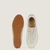 Schlanke Sneaker aus lackiertem Mesh und Wildleder