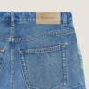 Shorts aus mittelblauem Denim