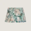 Shorts aus Seide mit Rosenprint