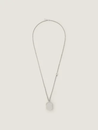 Skulpturale Kristallkette aus Metall und Kristall