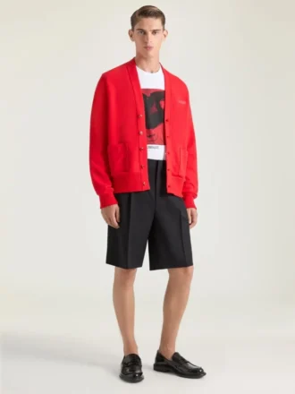 Strickjacke aus Baumwolle mit Givenchy Paris Grosgrain