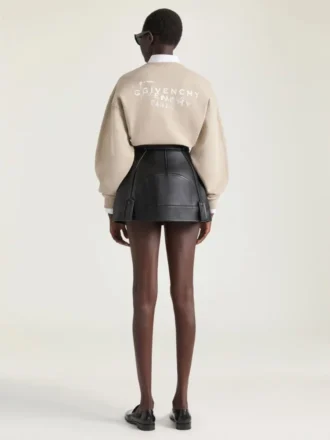 Sweatshirt aus Fleece mit Givenchy-Stempel-Print