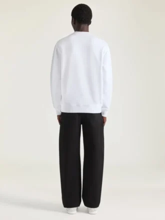 Sweatshirt aus Fleece mit surrealistischem Print