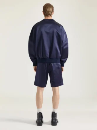 Sweatshirt aus Satin mit Givenchy Paris-Stickerei