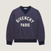Sweatshirt aus Satin mit Givenchy Paris-Stickerei