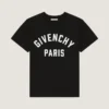 T-Shirt aus Baumwolle mit Givenchy Paris-Stickerei
