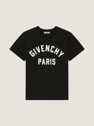 T-Shirt aus Baumwolle mit Givenchy Paris-Stickerei