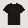 T-Shirt aus Baumwolle mit Givenchy Paris-Stickerei