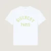 T-Shirt aus Baumwolle mit Givenchy Paris-Stickerei