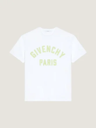 T-Shirt aus Baumwolle mit Givenchy Paris-Stickerei