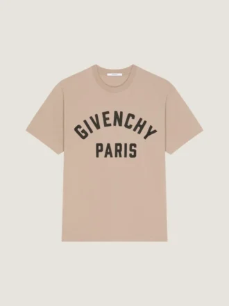 T-Shirt aus Baumwolle mit Givenchy Paris-Stickerei
