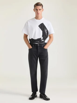 T-Shirt aus Baumwolle mit surrealistischem Print