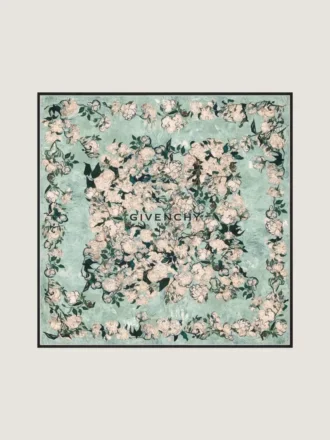 Taschentuch aus Seide mit Rosenprint