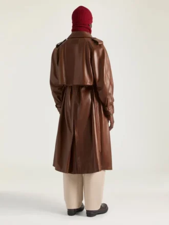 Trenchcoat aus Leder