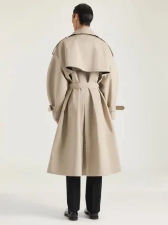 Trenchcoat mit Couture-Naht aus Baumwolle
