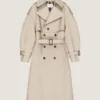 Trenchcoat mit Couture-Naht aus Baumwolle