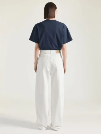 Weißen Cocoon-Jeans