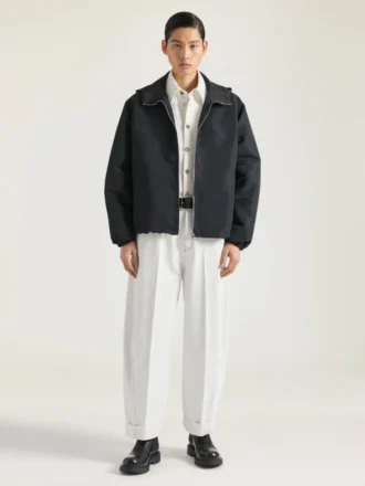 Windjacke aus Polyfaille mit gesticktem Givenchy-Stempel