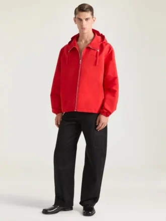 Windjacke aus Polyfaille mit „GIVENCHY PARIS“-Stickerei