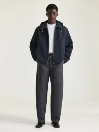 Windjacke aus Polyfaille mit „GIVENCHY PARIS“-Stickerei