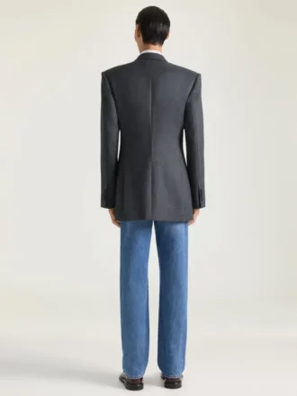 Zweireihige Jacke aus Flanell