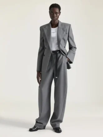 Zweireihige Jacke aus Wolle