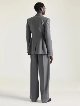 Zweireihige Jacke aus Wolle